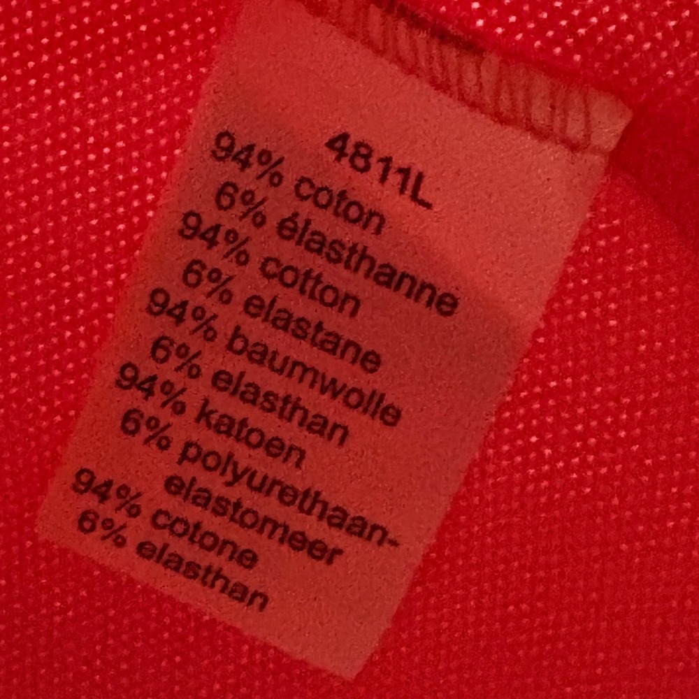 Lacoste Womens Coral Pink Stretch Pique Short Sleeve Polo Shirt 4811L Size 36 - Picture 3 of 5